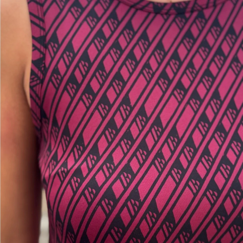 Manaola Burgundy and Black Mini Dress - Picture 3 of 3
